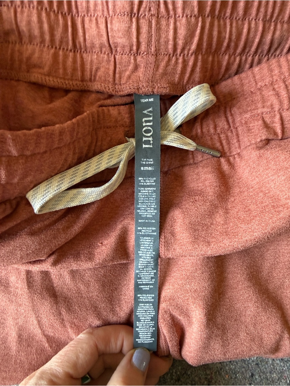 Vuori Performance Joggers in Rust/Burnt Orange Color (Size Small) - Picture 2 of 9